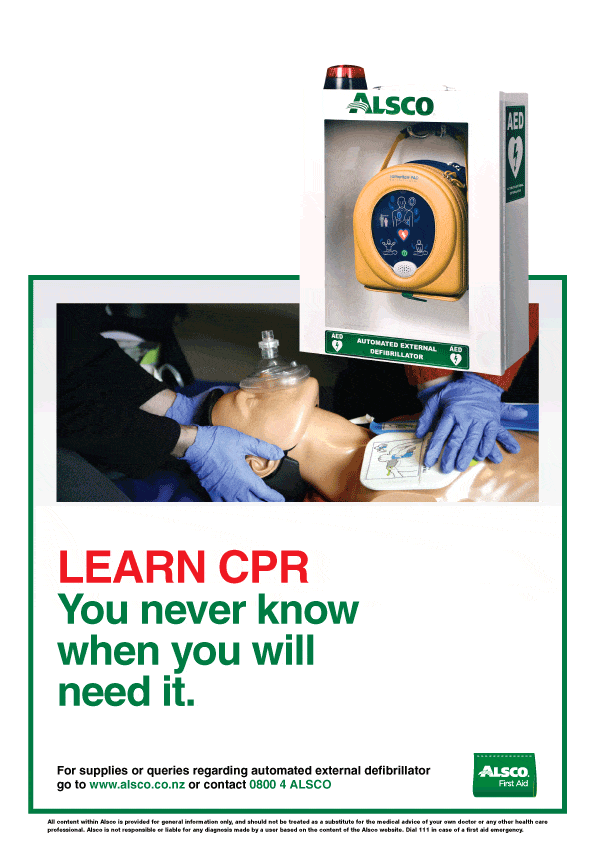 Defibrillator Posters Alsco New Zealand