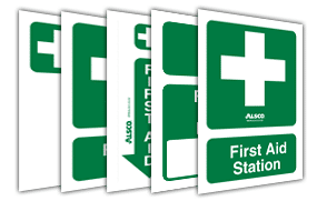 First Aid Location Signs