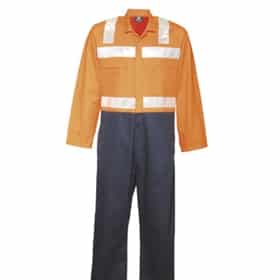 cotton overall with tape Orange/Navy 