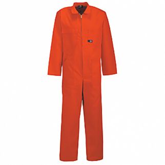 Industrial Red Polycotton Zip Coverall Long Sleeve