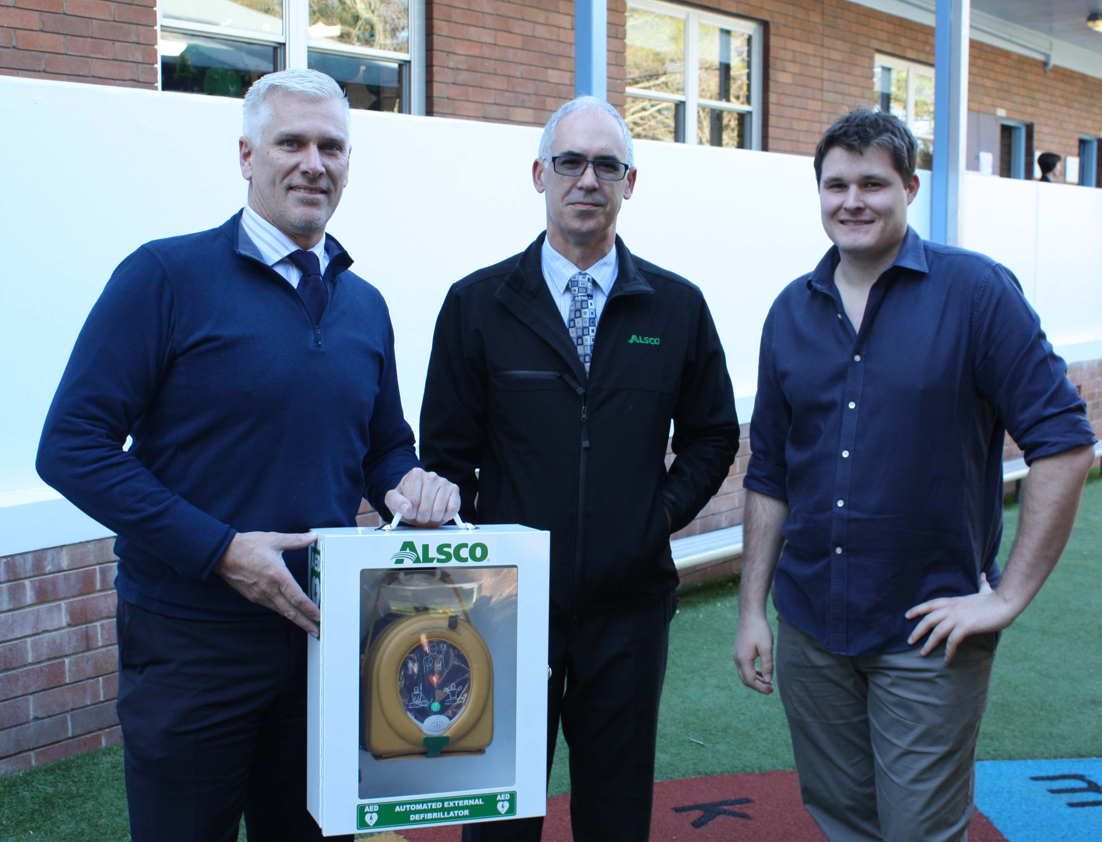 Alsco Defibrillator Donation