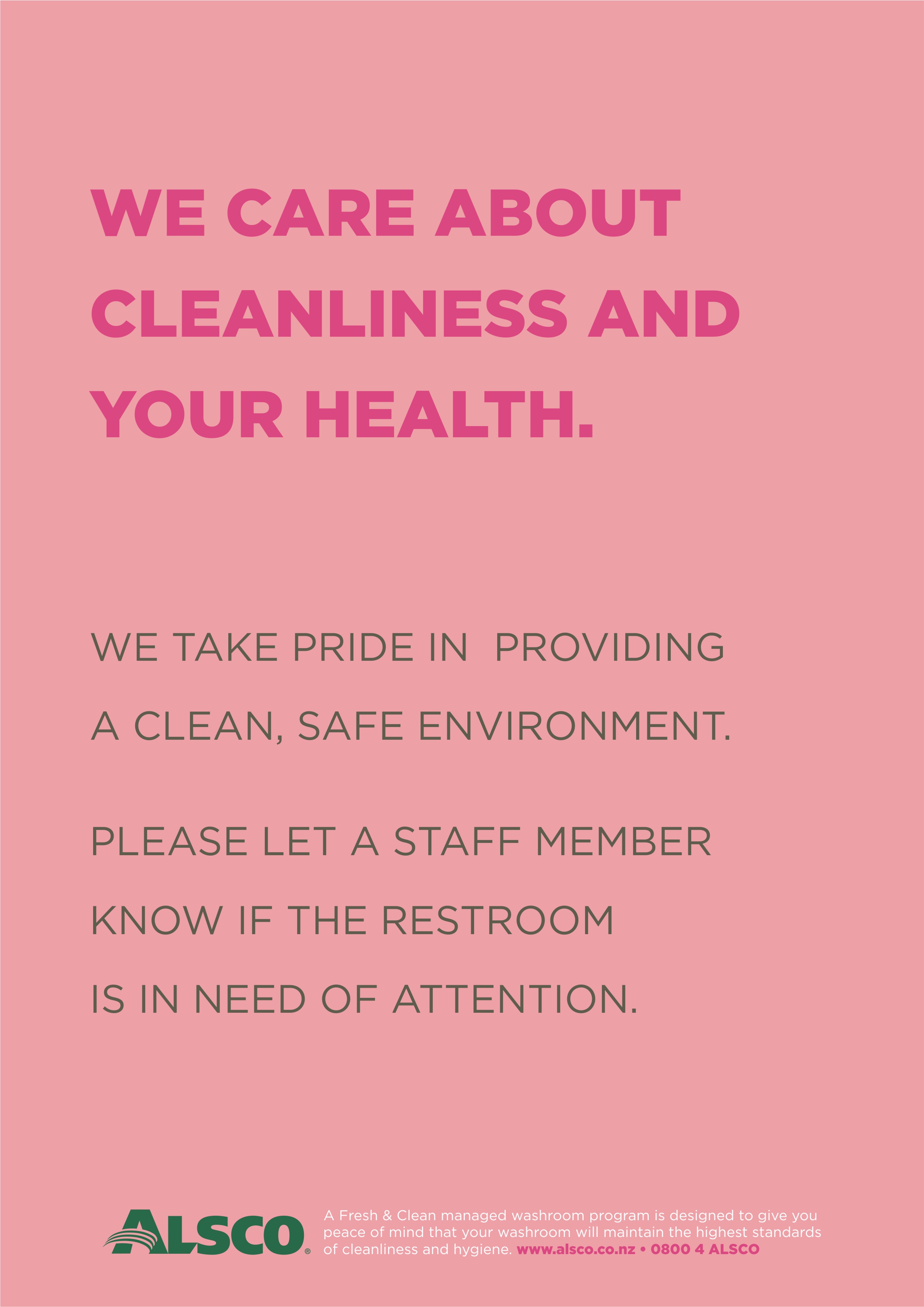 Improve Urinal Hygiene Impress Your Clients Alsco NZ