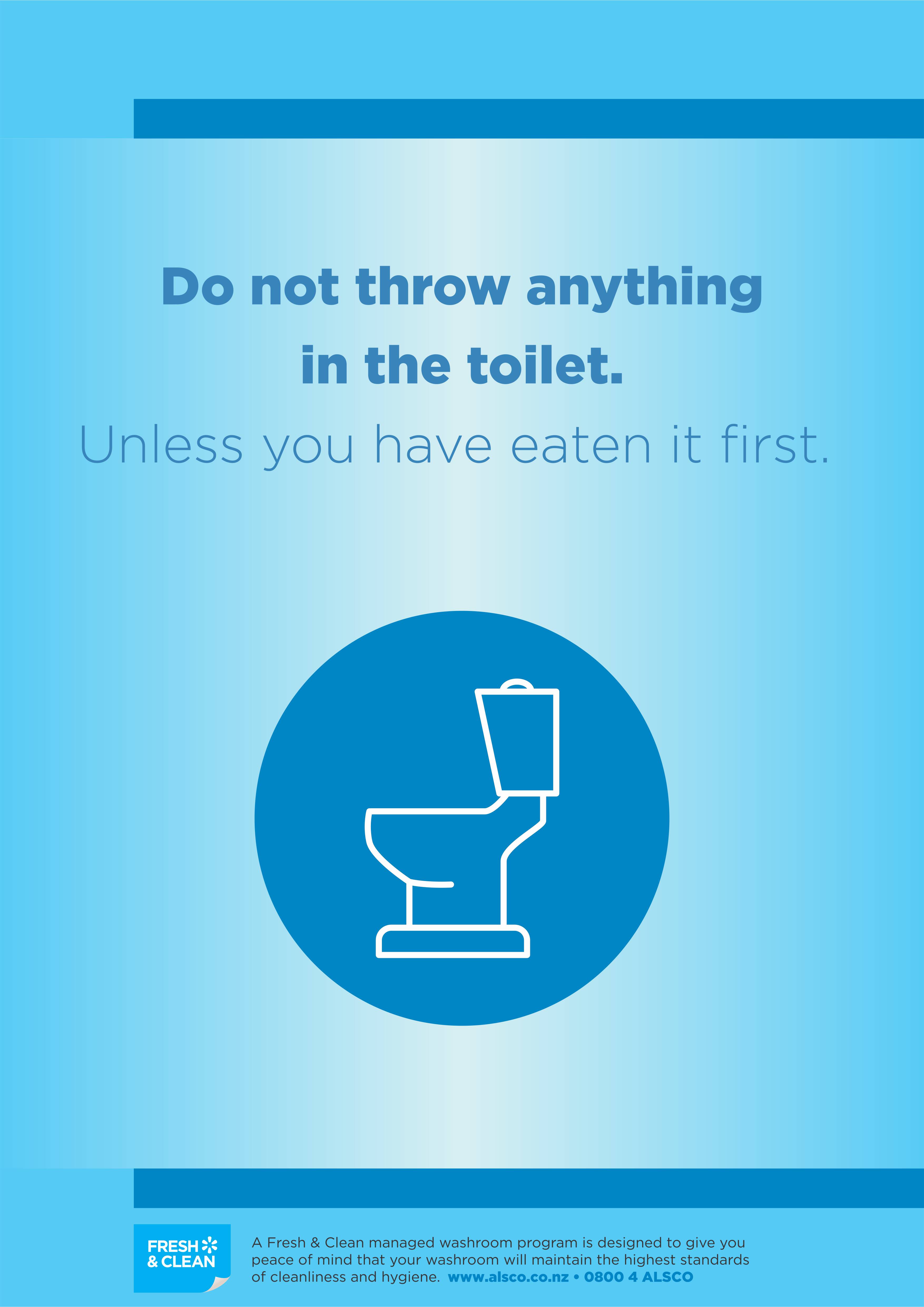 Toilet Cubicle Posters Alsco New Zealand