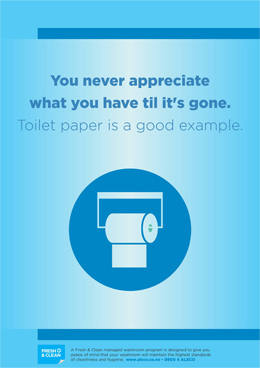 Toilet paper is a good example poster