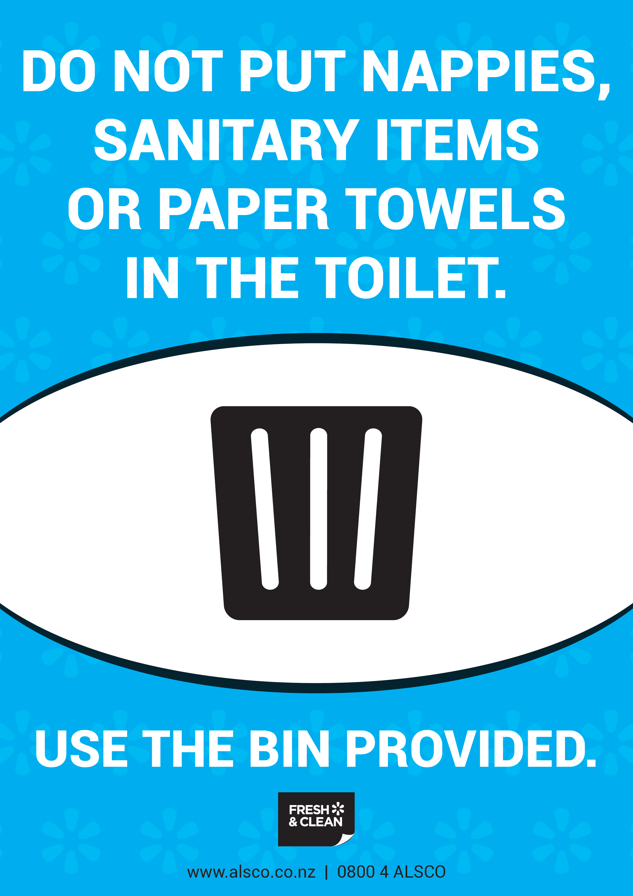 Feminine Hygiene Disposal Posters Alsco New Zealand