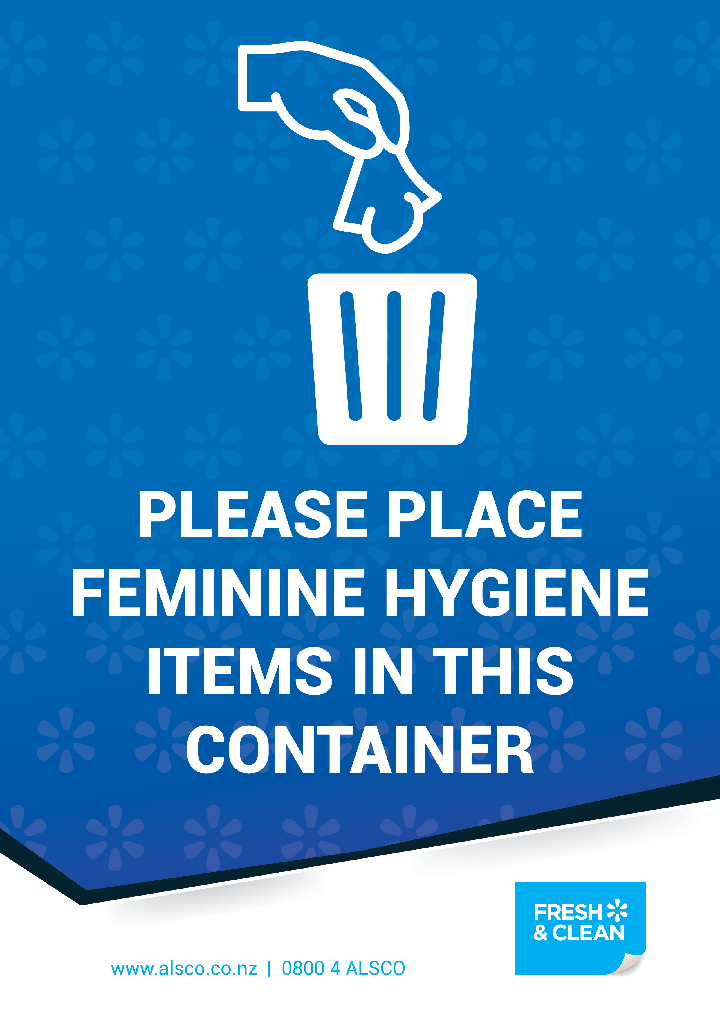 Feminine Hygiene Disposal Posters Alsco New Zealand