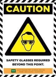 SAFETY GLASSESREQUIRED BEYONDTHIS POINT