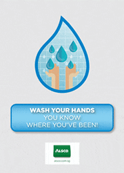 Wash your hands, you know where you've been