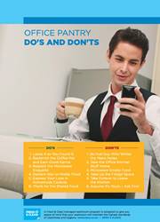 office pantry do's and dont's reminder poster