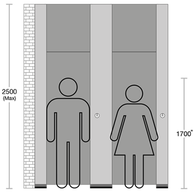 cubicle measurements for ages 13 and up