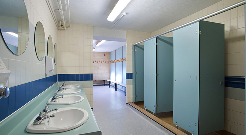 Secondary school washroom