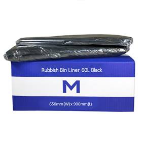 Rubbish Bag 60L Black