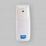 white sanitiser dispenser