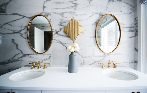 clean white ceramic sink