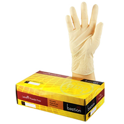 Bastion Latex Powder Free Gloves Medium