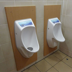 Waterless urinals for men