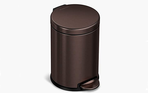 Round Bathroom Step Trash Can